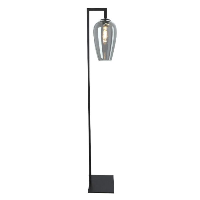 Design vloerlamp grijs, Andy, met schakelaar