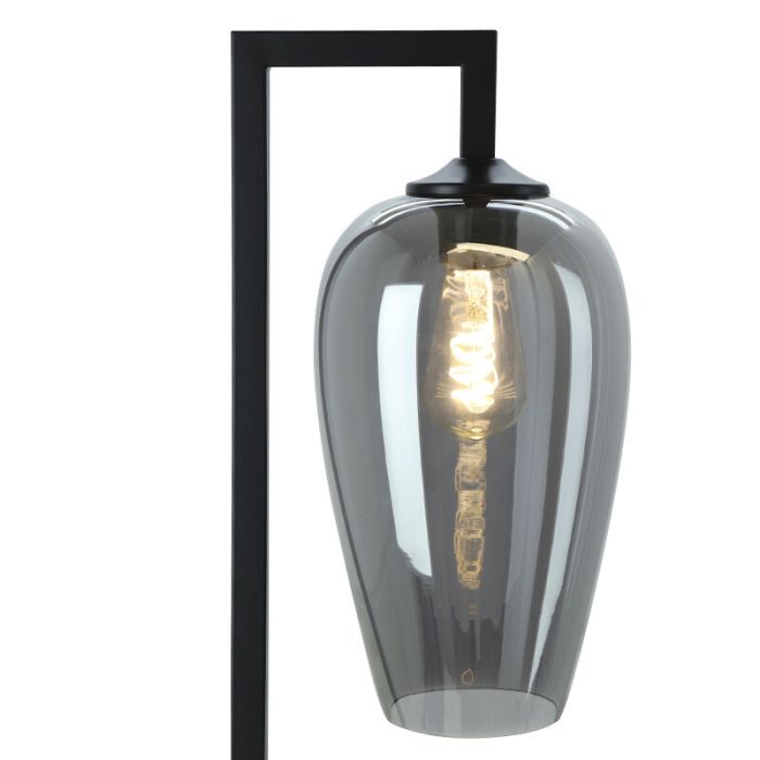Design vloerlamp grijs, Andy, met schakelaar