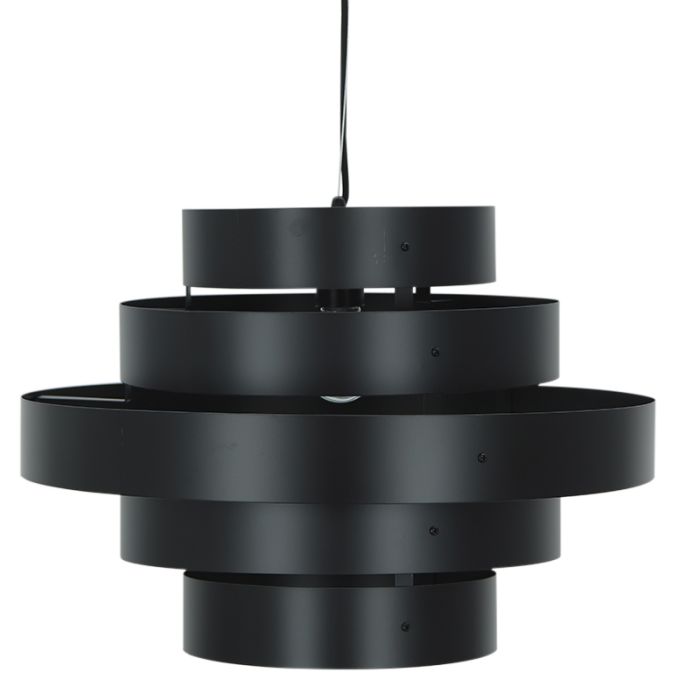 Landelijke hanglamp zwart, Jana