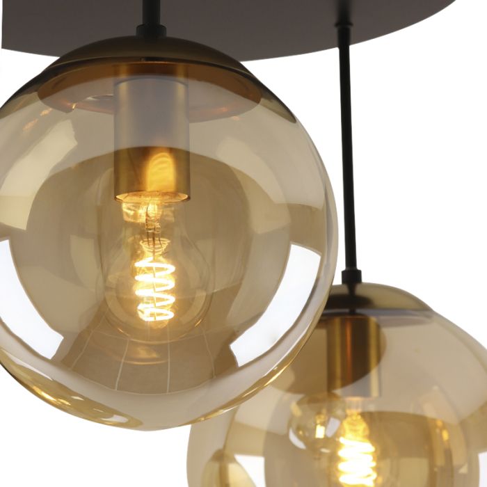 Design plafondlamp amber, Dolf