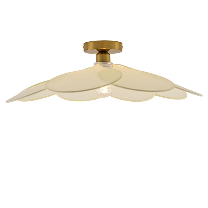 Landelijke plafondlamp crème, Nena