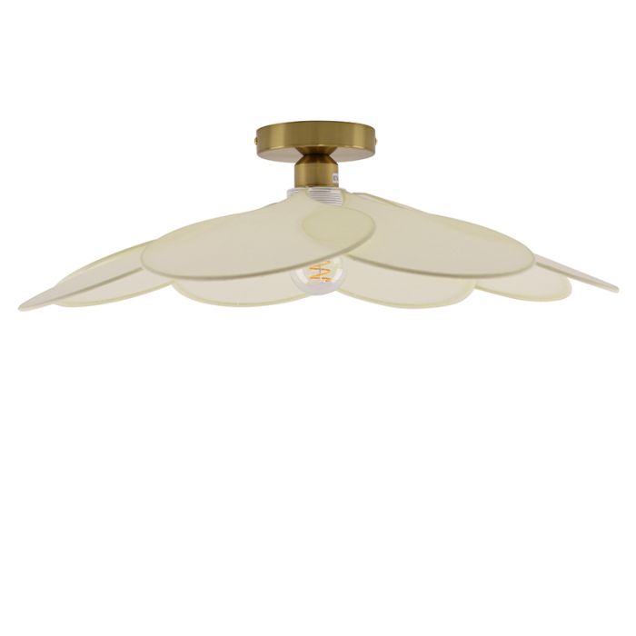 Landelijke plafondlamp crème, Nena