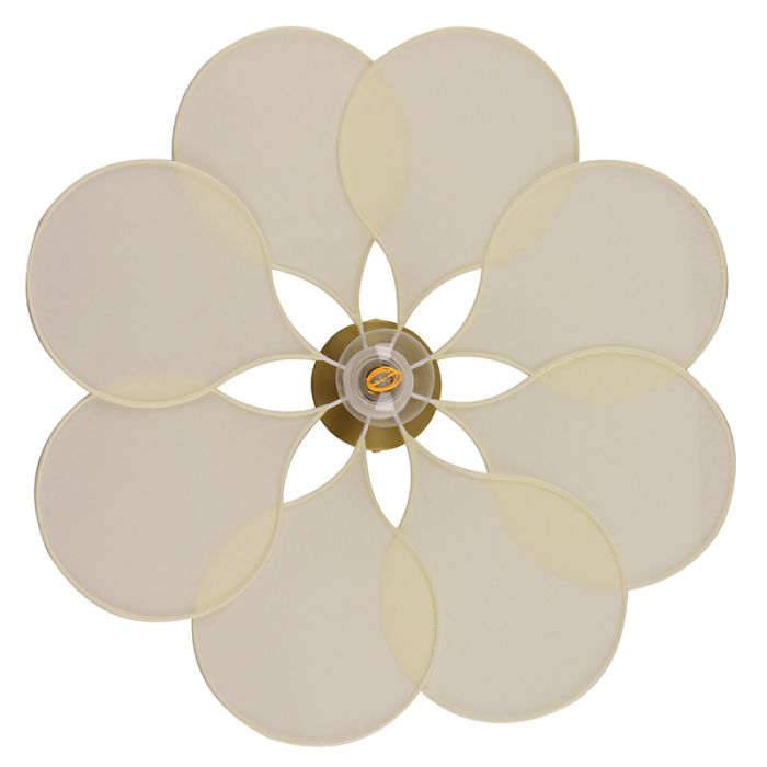 Landelijke plafondlamp crème, Nena