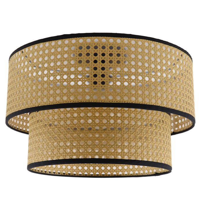 Rotan plafondlamp bruin, Kirsten