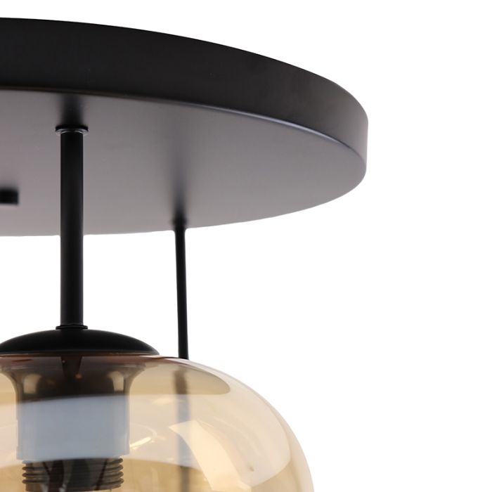 Moderne plafondlamp amber, Caia