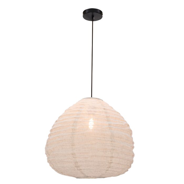 Landelijke hanglamp beige, Leila