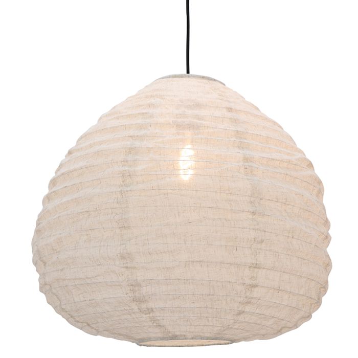 Landelijke hanglamp beige, Leila