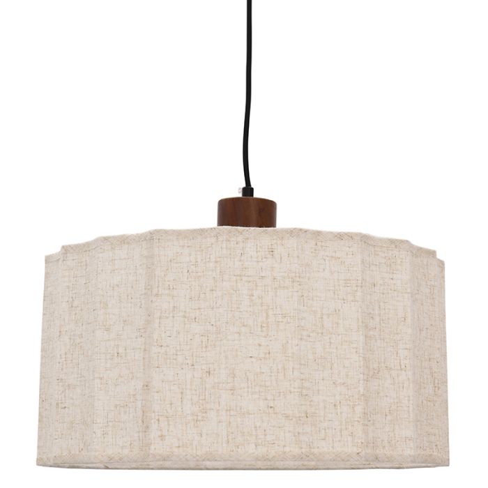 Landelijke hanglamp beige, Loulou