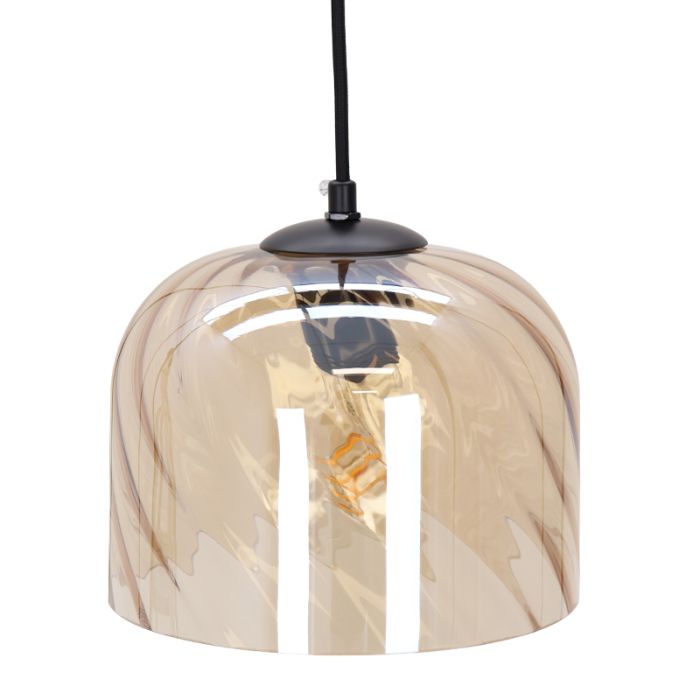 Moderne hanglamp amber, Caia