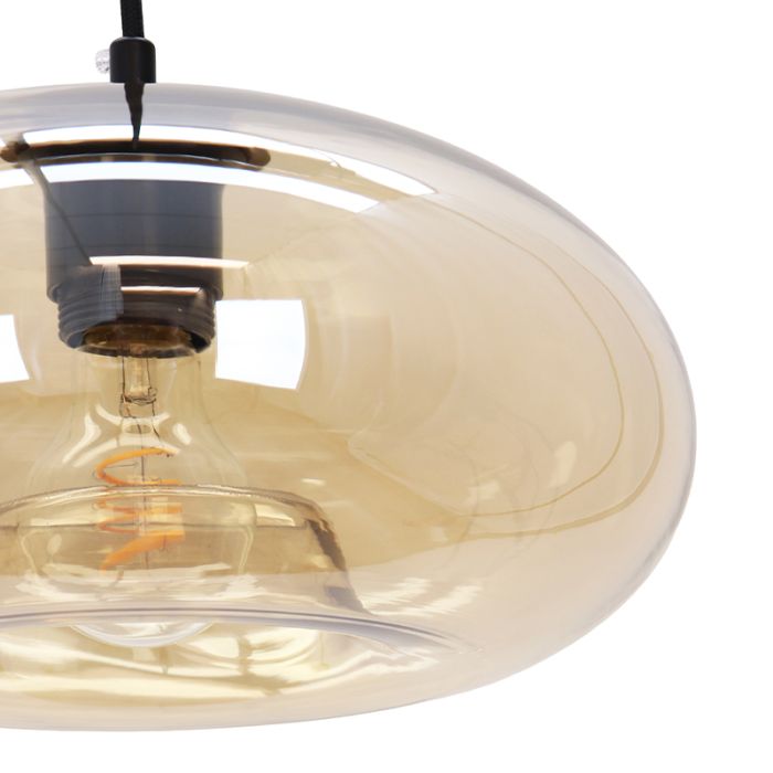 Moderne hanglamp amber, Caia