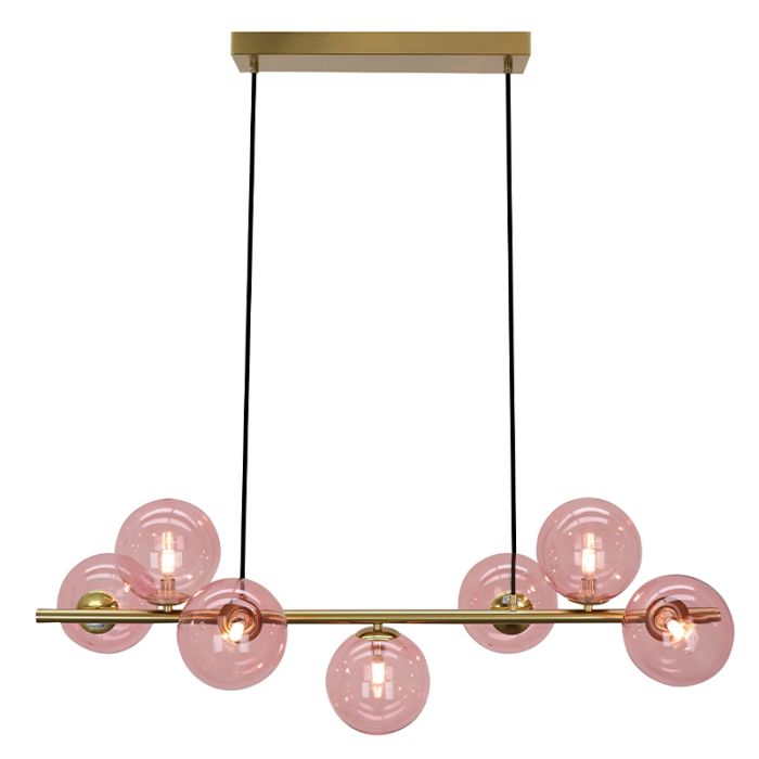 Design hanglamp roze, Remo