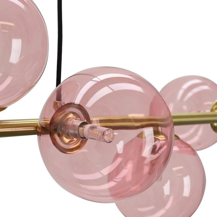 Design hanglamp roze, Remo