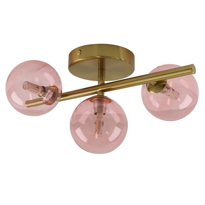 Design plafondlamp roze, Remo