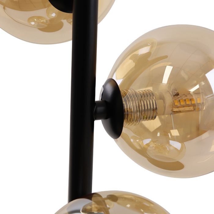 Design tafellamp amber, Remo, met schakelaar