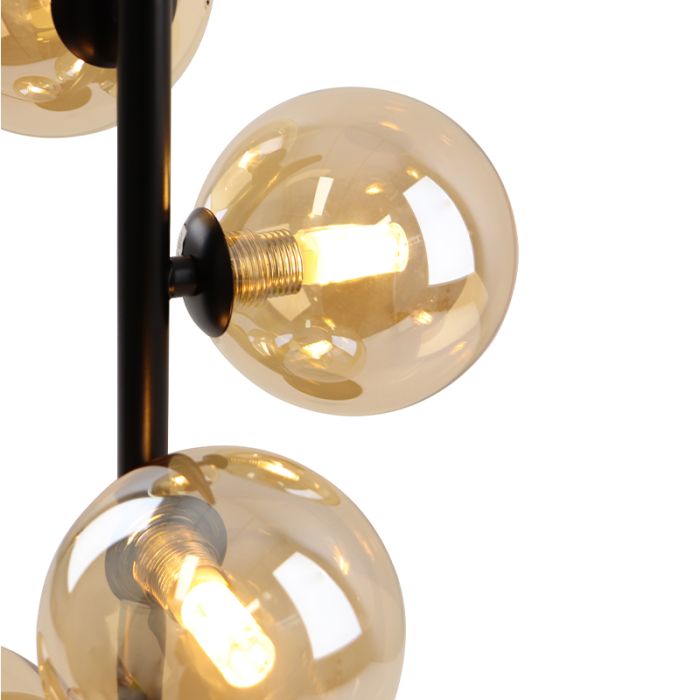 Design tafellamp amber, Remo, met schakelaar
