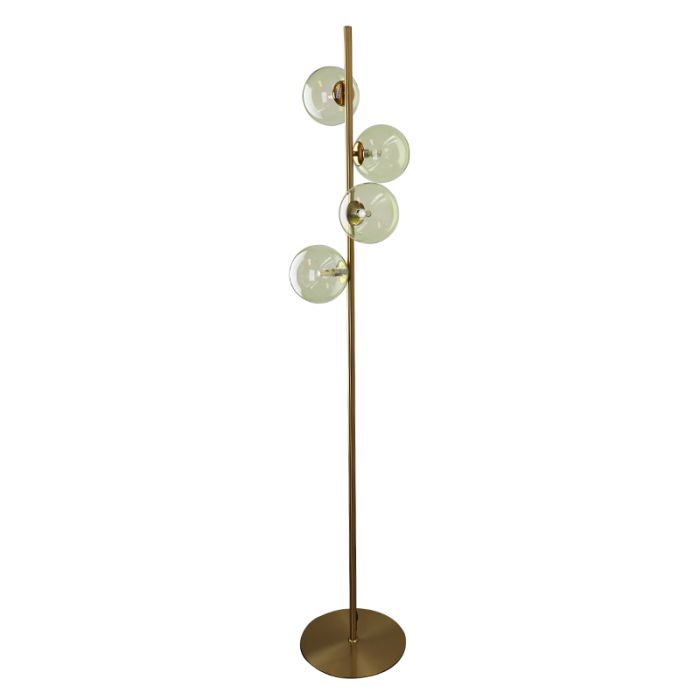 Design vloerlamp groen, Remo, met schakelaar