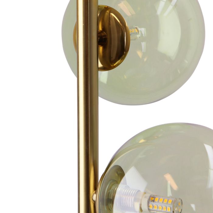 Design vloerlamp groen, Remo, met schakelaar