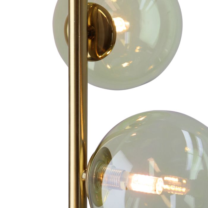 Design vloerlamp groen, Remo, met schakelaar