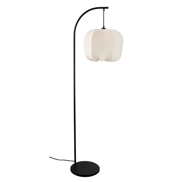 Moderne vloerlamp crème, Deborah, met schakelaar
