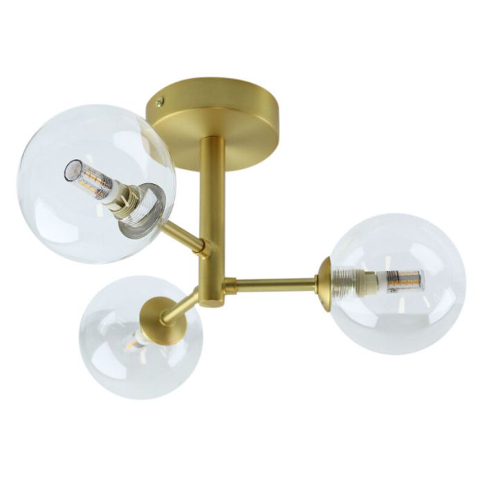 Moderne badkamer plafondlamp goud, Amer, IP44