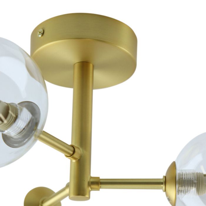 Moderne badkamer plafondlamp goud, Amer, IP44
