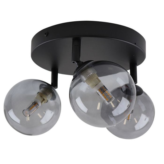Moderne badkamer plafondlamp zwart, Amer, IP44