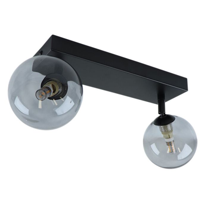 Moderne badkamer plafondlamp zwart, Amer, IP44