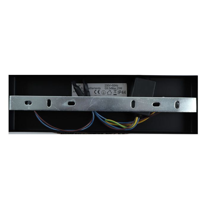 Moderne badkamer plafondlamp zwart, Amer, IP44