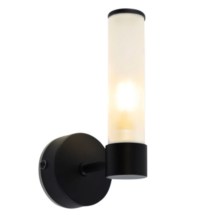 Moderne badkamer wandlamp zwart, Callum, IP44