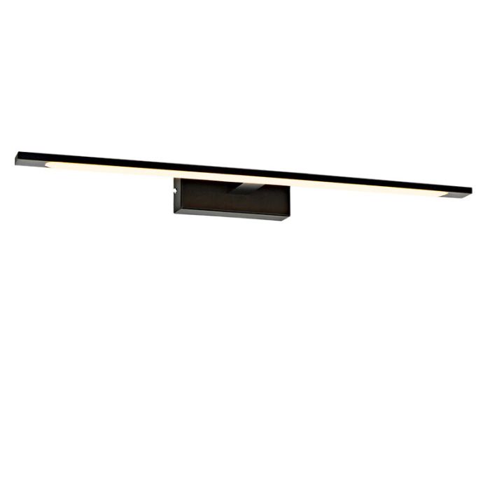 Moderne spiegelverlichting zwart, Steffy, 8W, 3000K LED, IP44