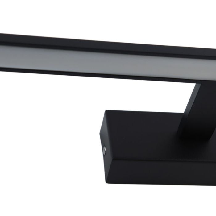 Moderne spiegelverlichting zwart, Steffy, 8W, 3000K LED, IP44