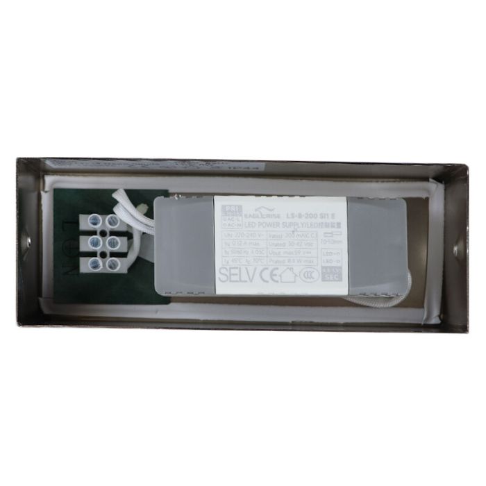 Moderne spiegelverlichting nikkel, Steffy, 8W, 3000K LED, IP44