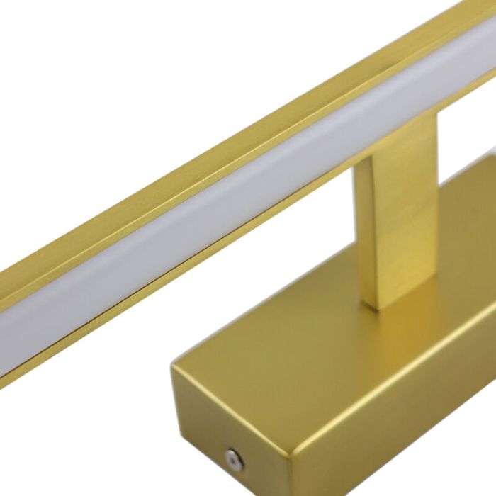 Moderne spiegelverlichting goud, Steffy, 8W, 3000K LED, IP44