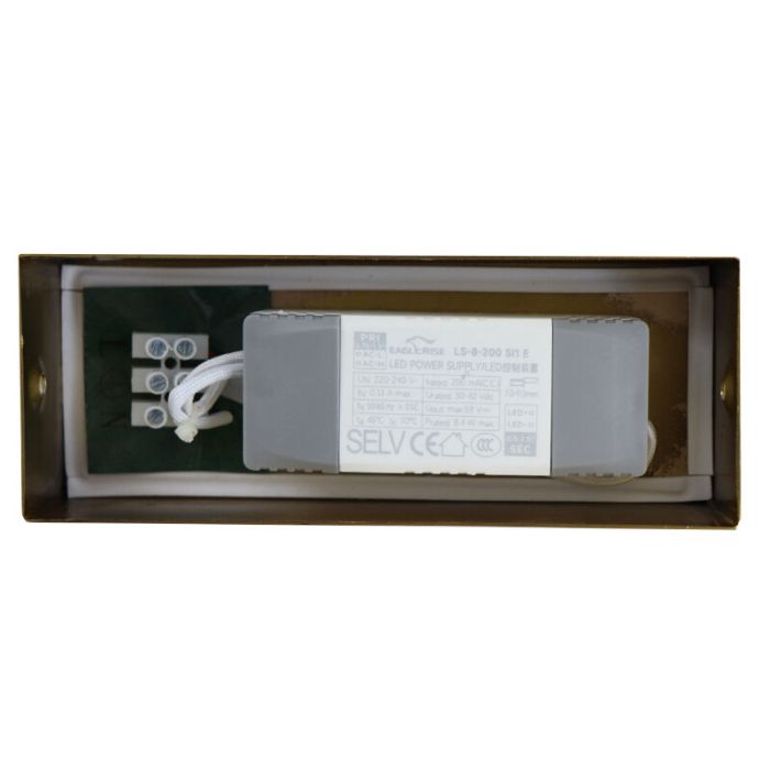 Moderne spiegelverlichting goud, Steffy, 8W, 3000K LED, IP44