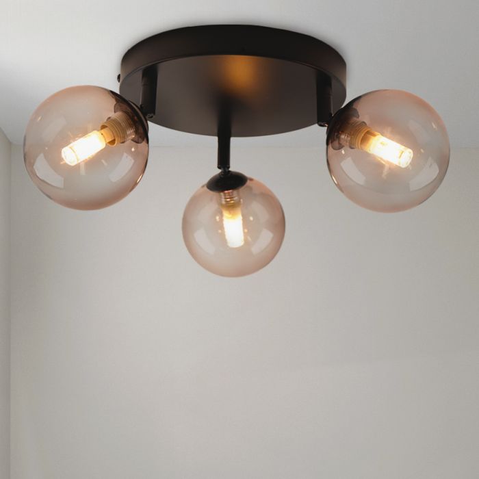Moderne badkamer plafondlamp amber, Amer, IP44