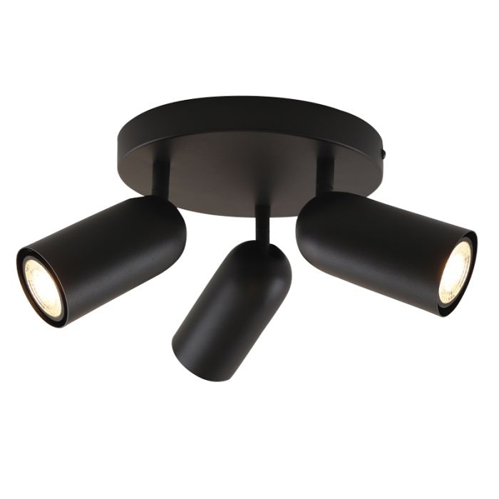 Moderne plafondspot zwart, Jacey