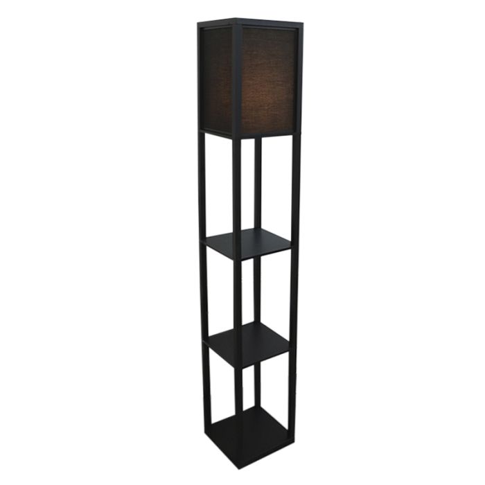 Moderne vloerlamp zwart, Izabel, met schakelaar