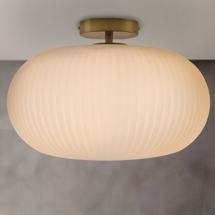 Design badkamer plafondlamp wit, Elliot, IP44