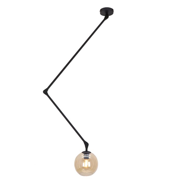 Moderne plafondlamp zwart, Giada