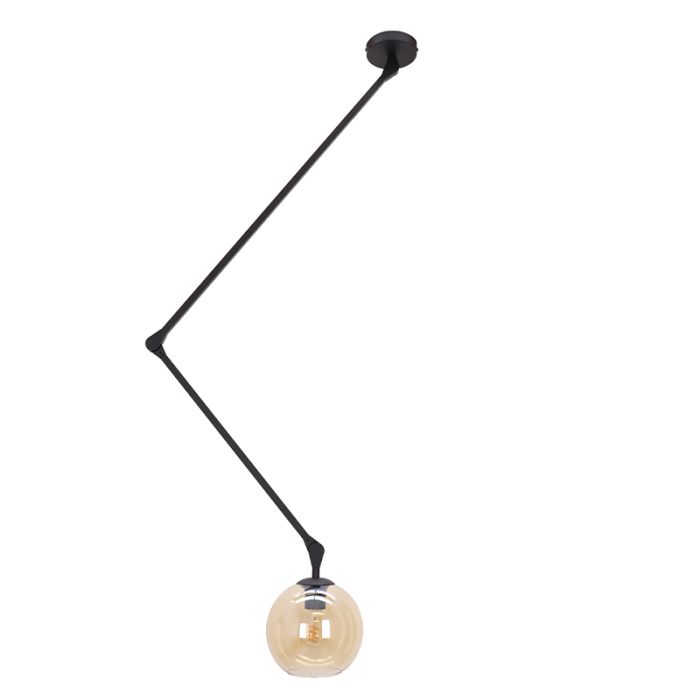 Moderne plafondlamp zwart, Giada