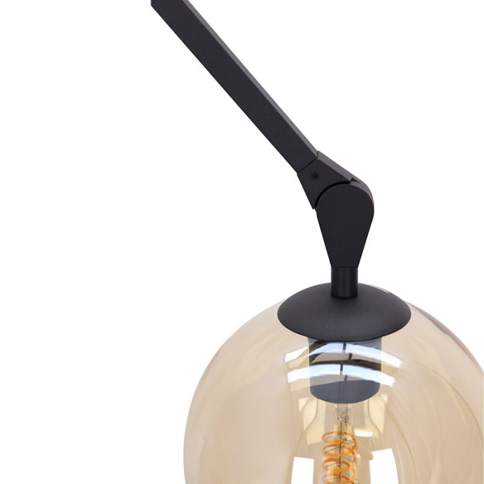 Moderne plafondlamp zwart, Giada