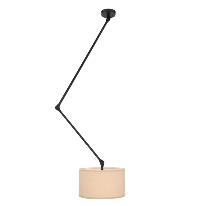 Moderne plafondlamp zwart, Timmy