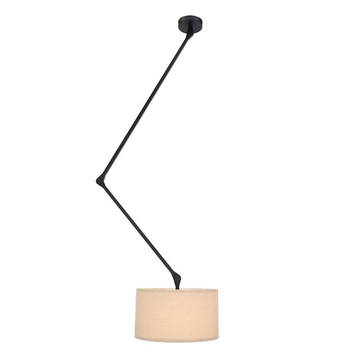 Moderne plafondlamp zwart, Timmy