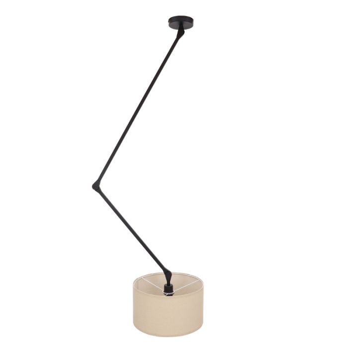 Moderne plafondlamp zwart, Timmy