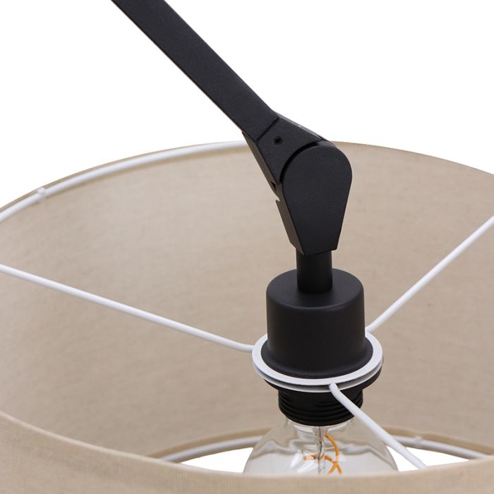 Moderne plafondlamp zwart, Timmy