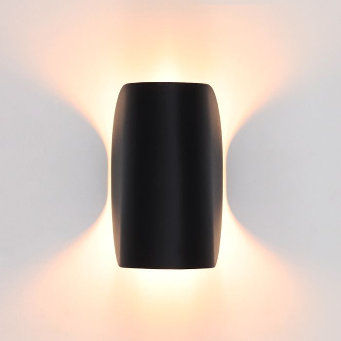 Moderne wandlamp zwart, Salomon