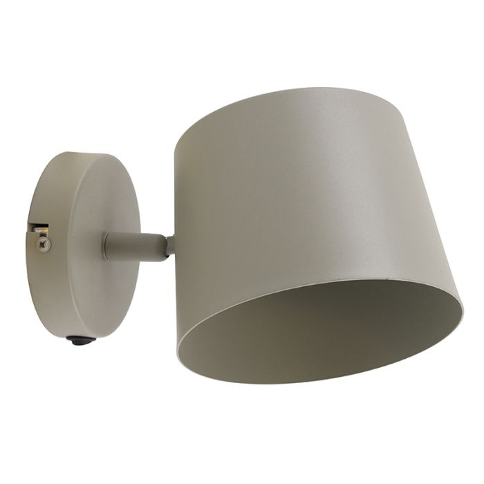 Moderne wandspot groen, Rinke, met schakelaar