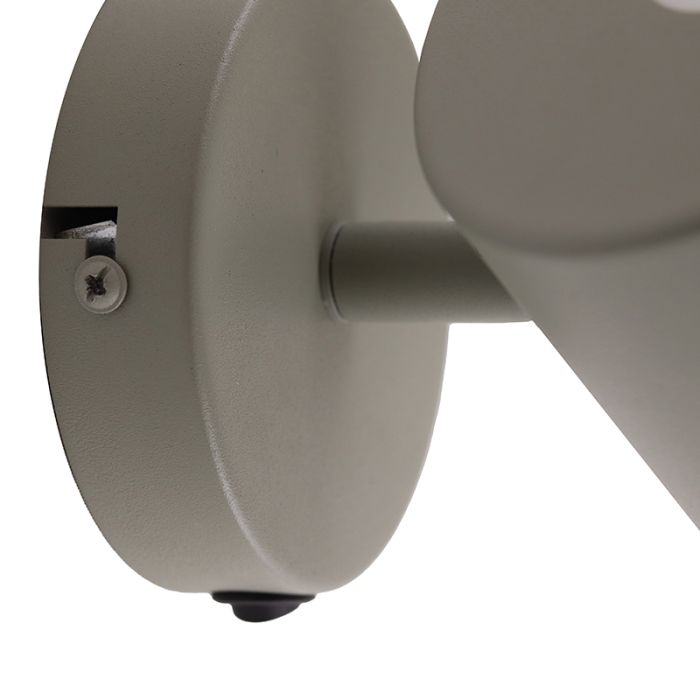 Moderne wandspot groen, Rinke, met schakelaar