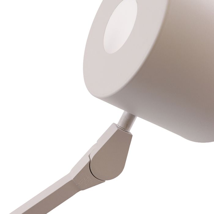 Moderne wandlamp wit, Rinke, met schakelaar