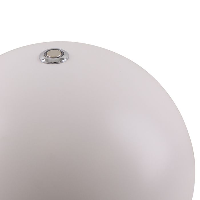 Retro tafellamp wit, Douwe, 4W, dim to warm LED, met touchdimmer